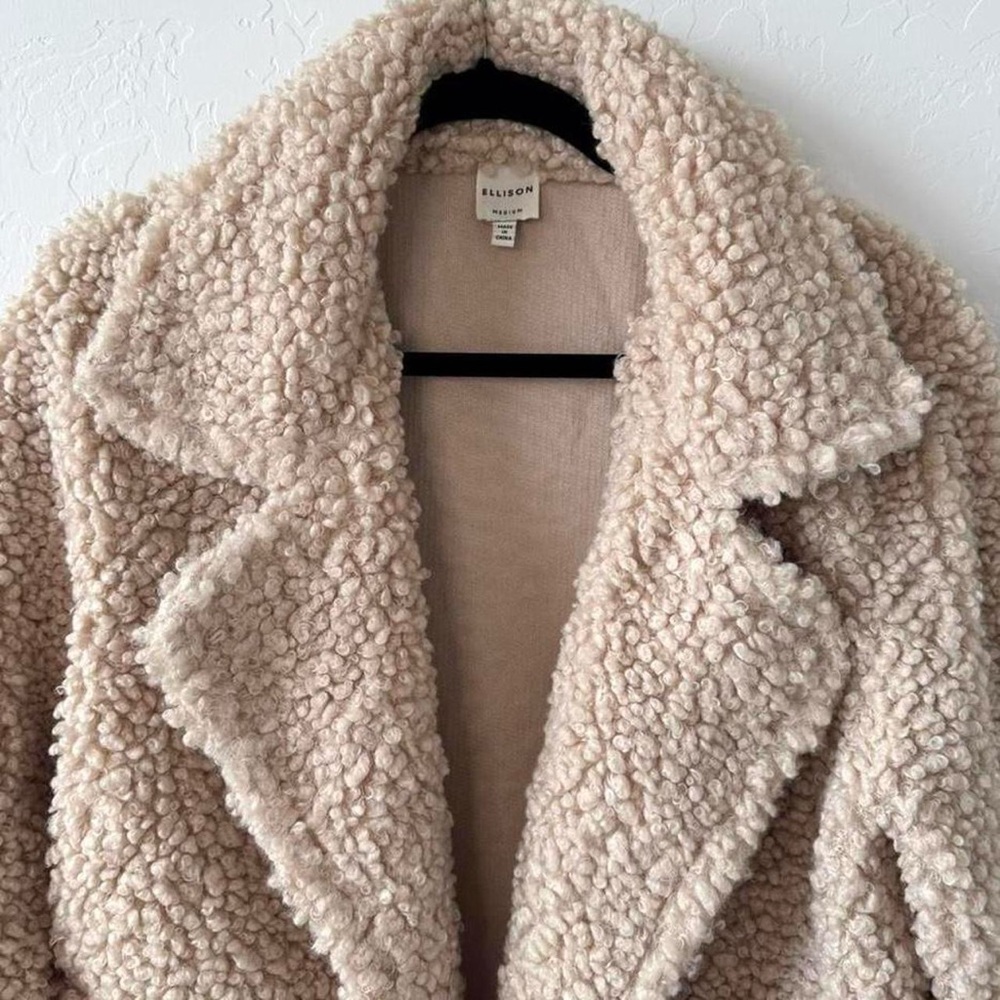 Ellison Cream Teddy Jacket - Picture 2 of 5